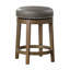 Tabouret pivotant et court en bois massif Hassanah-177031226-160697596