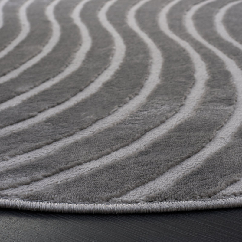 Saylor 134 Performance Abstract Rug, Round 6'3"