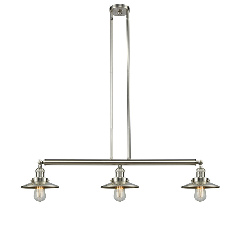 Clintonpark 3 - Light Kitchen Island Pendant, No Bulb Included, Antique Copper