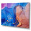 Art liquide bleu et orange I - reproduction sur toile-67342325-67342331