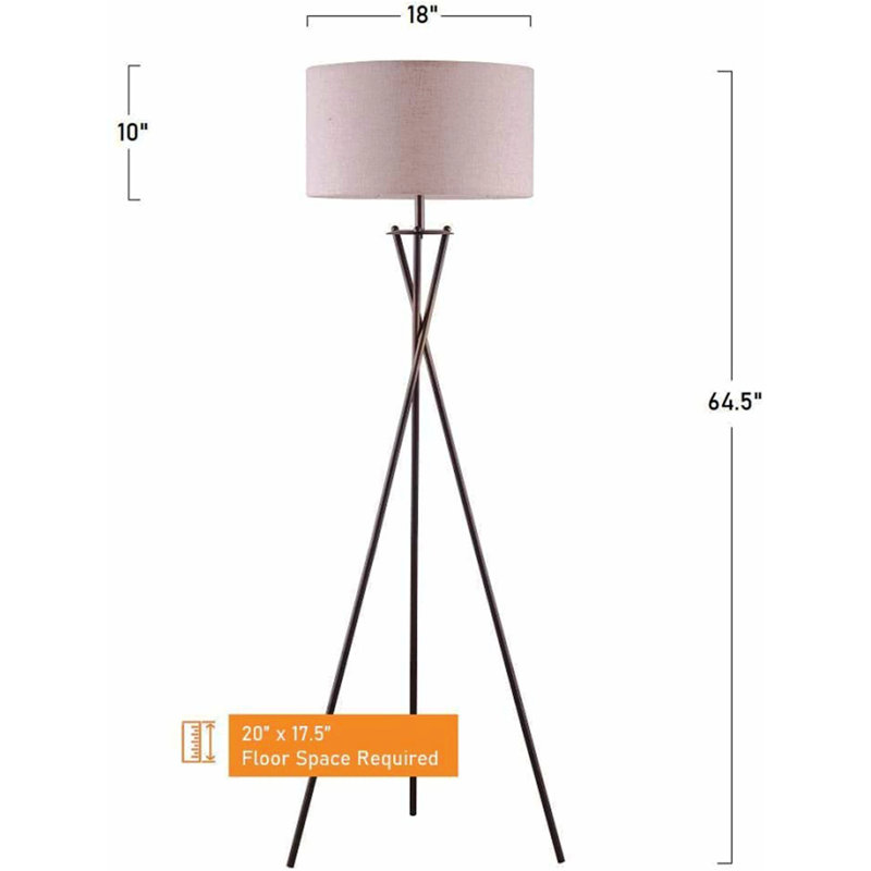 Lampe sur pied 64,5 po Jonnica