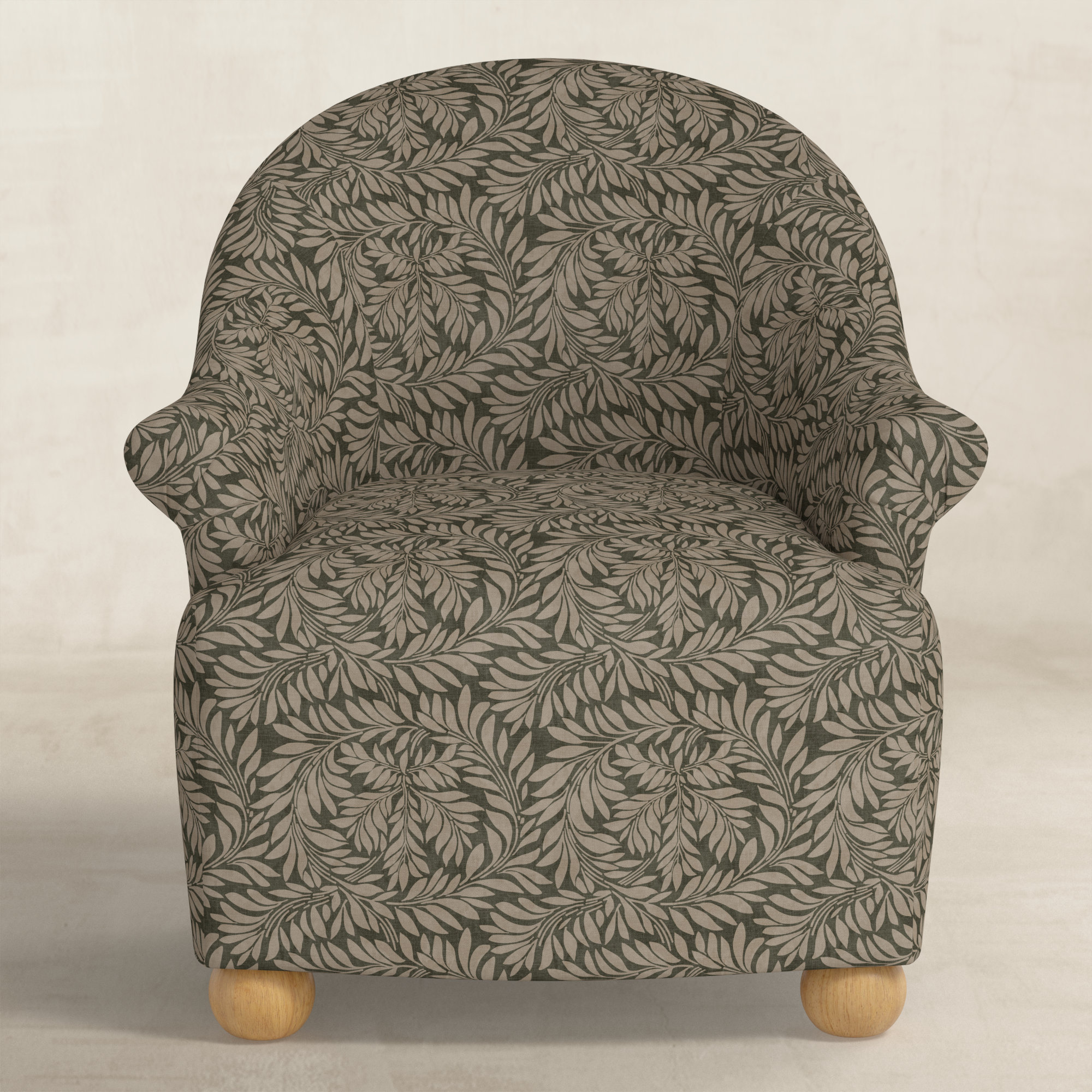 Upholstered Armchair, Olive Mauve