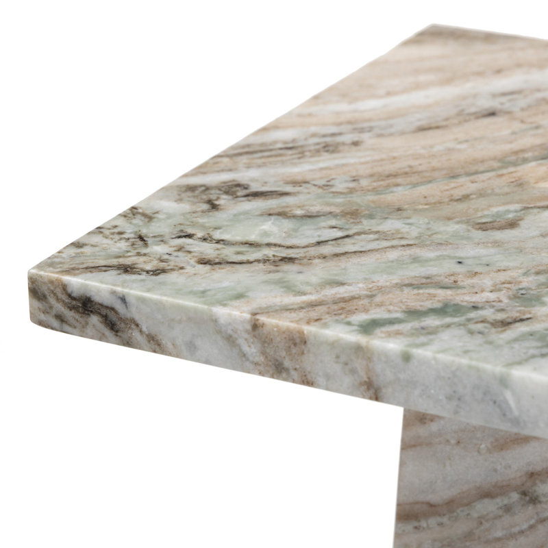 Piédestal Ellric 40 po, Beige Marble