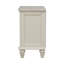 3 table de chevet blanche avec plateau coulissant - Crème idéale pour le rangement dans la chambre à coucher