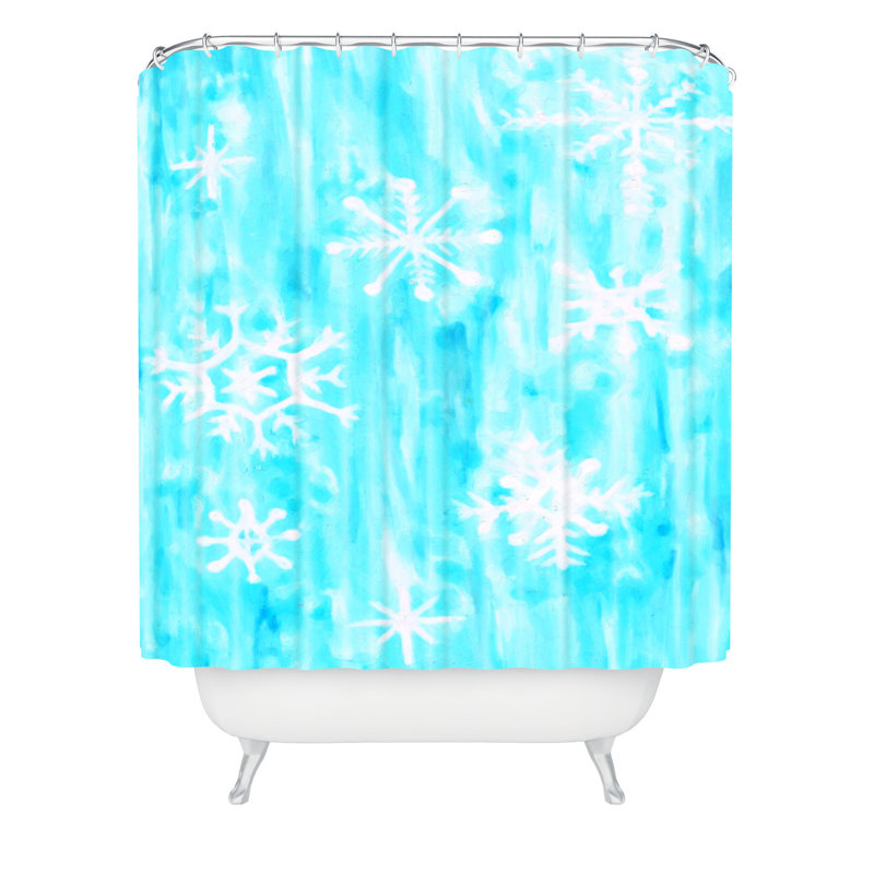 Rideau de douche simple snowing