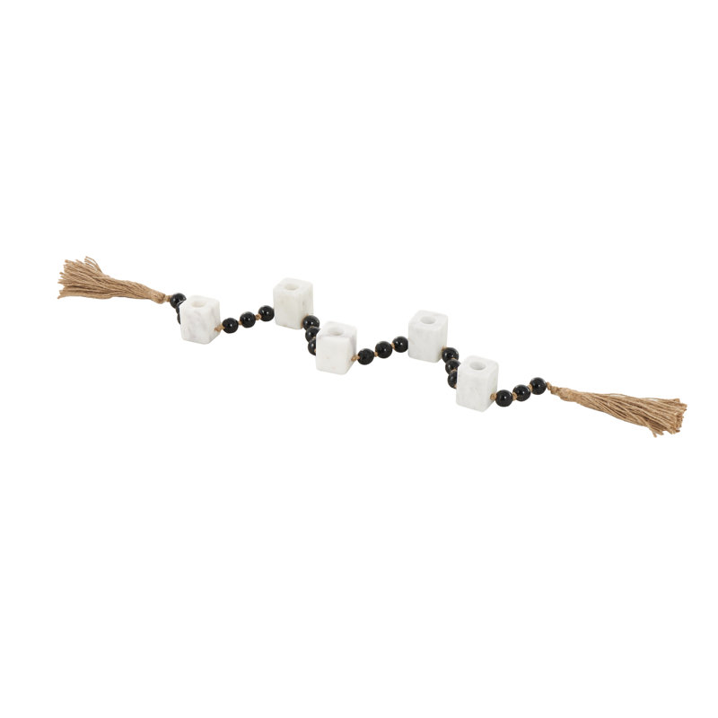 Porte-bougie blanc Cole and Grey, H 2,1 po x l 52 po x P 2 po