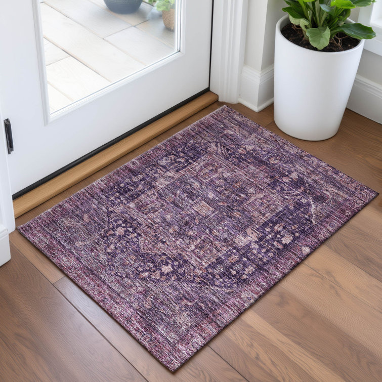 Premium Machine Washable Larock AMF1240 Medallion Rug