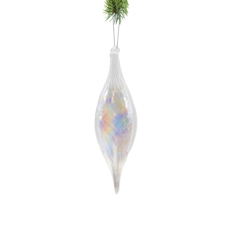 7.9'' Handmade Glass Finial Ornament