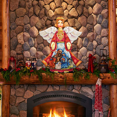 24'' Wood Hanging Figurine Ornament