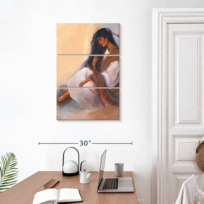 Leisha Indian Maiden Sitting, 32" H x 20" W
