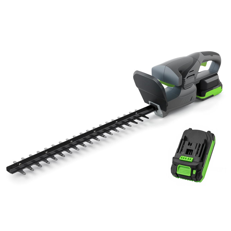 Cordless Hedge Trimmer, 17.7 Inch Handheld Bush Trimmer for Horticultural Pruning and Shaping, 0.63" Cutting Capacity, 4 Lb Lightweight, Safety Lock