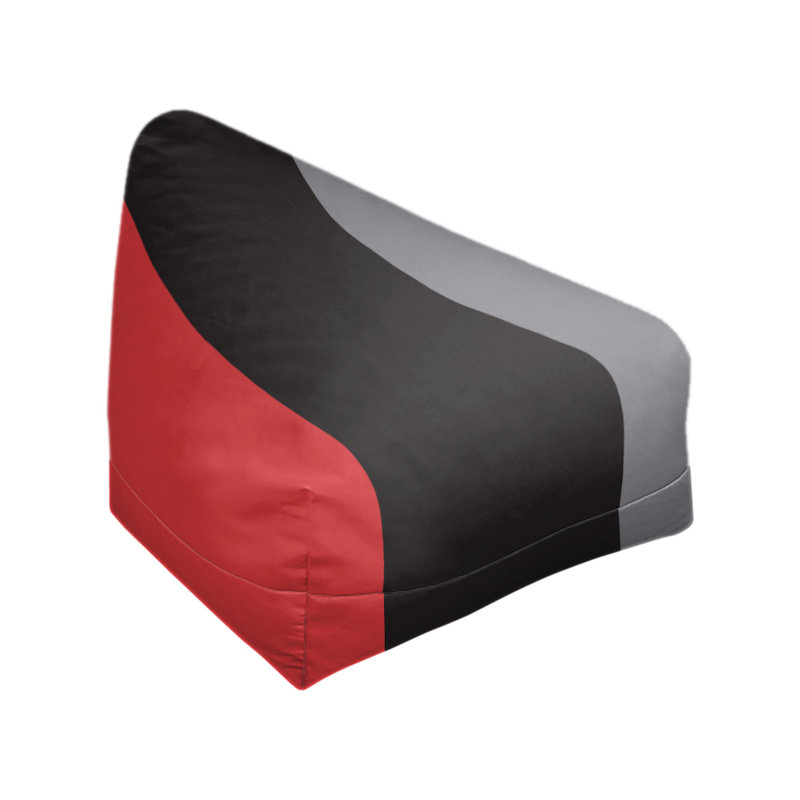 Sac de pois classique, H 30 po x l 27 po x P 27 po, Rouge fraise / noir / gris mat