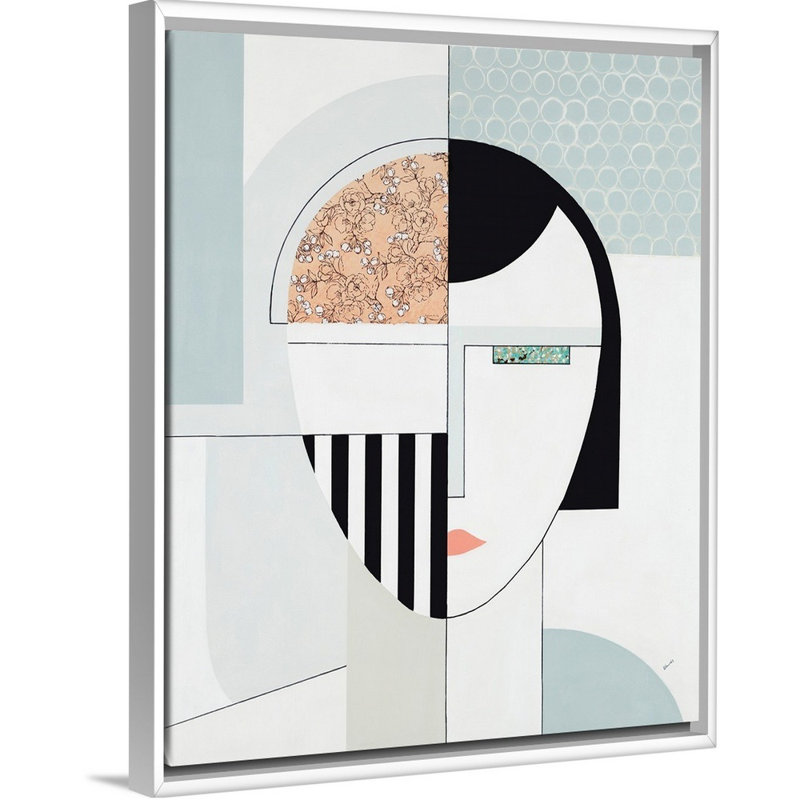 « Miroir on the Wall II » par Sydney Edmunds, impression d’art graphique sur toile, H 32 po x l 26 po x P 1,75 po