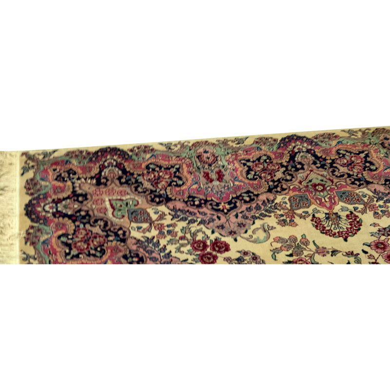 Tapis beige / brun noué à la main de haute qualité