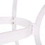 Table rectangulaire d'extérieur en fonte d'aluminium - détail magnétique floral, point d'insertion de parasol, 67 po x 37,5 po x 30,04 po, blanc rectangulaire, coin beauté, insert,-332801292