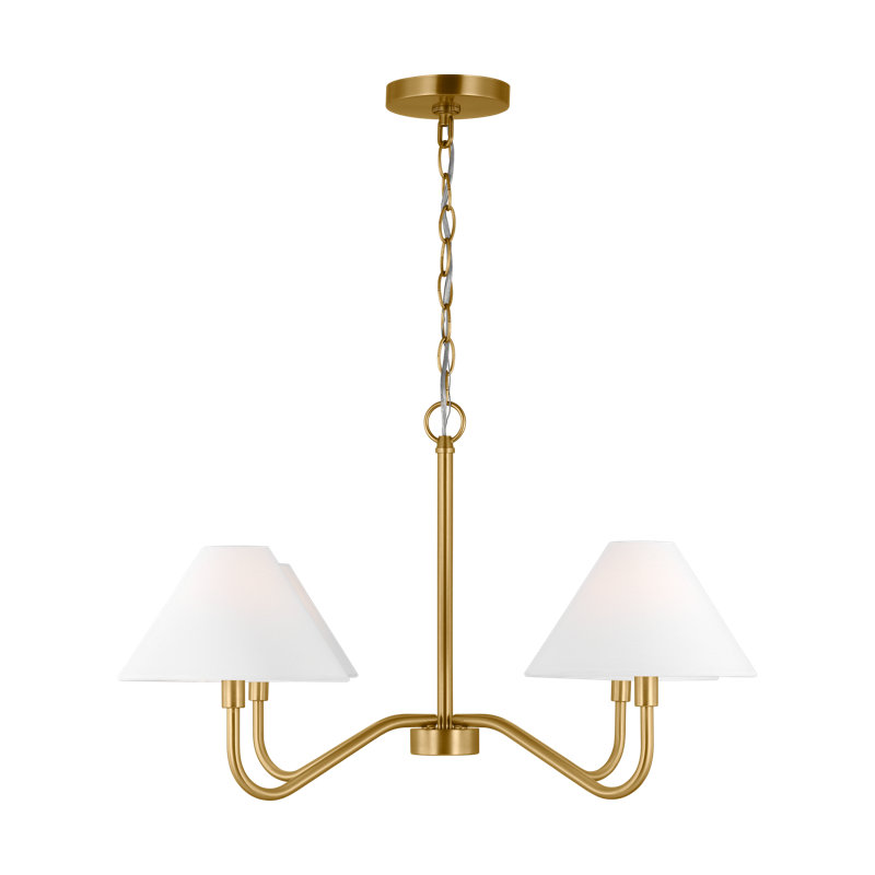 Lustre moyen Eldon, Laiton satiné