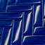 Carreau de mosaïque en verre poli à chevrons 11 po x 12,6 po-61266919