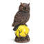 Statue de jardin hibou solaire 8,26 "avec orbe lumineux DEL