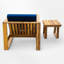 Ensemble de chaises longues d'extérieur en bois massif-262670112