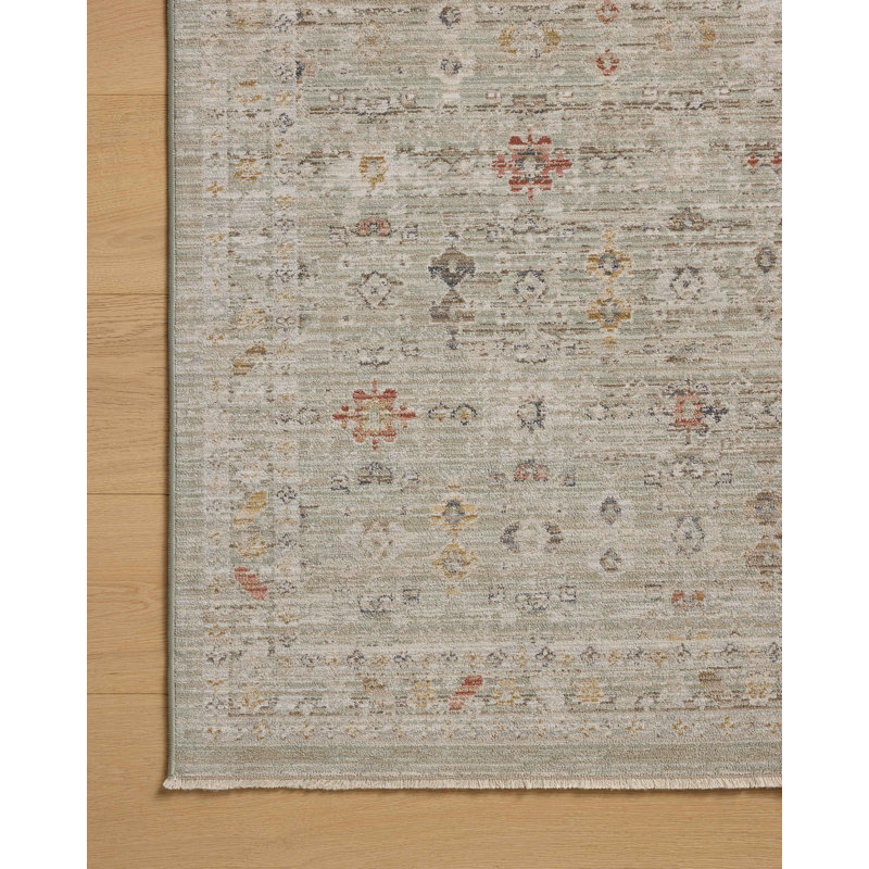 Spa Multi Hand-Knotted Synthetic Runner Rug 2'-7" x 10'-0"