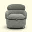 Fauteuil d'appoint pivotant l 29 po avec roulettes et fauteuil caché avec rangement caché-1113000537