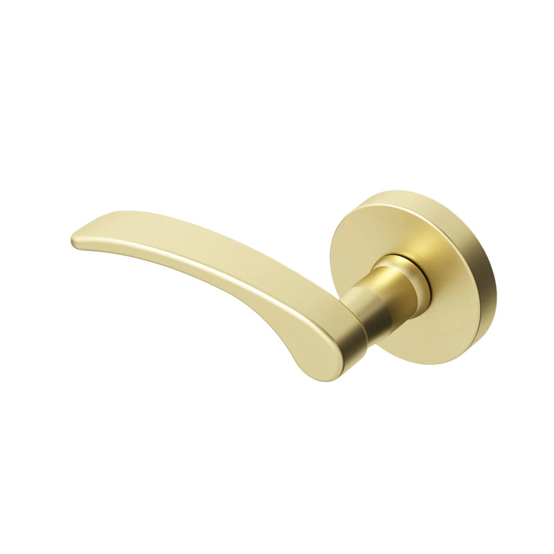 Brook Single Dummy Door Lever Modern Concealed Design Non-Turning for (Closet, Pantry or Hallway) – Sleek Minimalist Style in Brushed Champagne Gold
