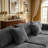 108" L-Shaped/U-Shaped Cloud Modular Sectional Sofa with 2 Ottomans,  Modern Minimalist Corduroy Upholstery Gray Couch, Deep Seat Sofas Compression Couches - No Assembly Required for Living Room-423648675
