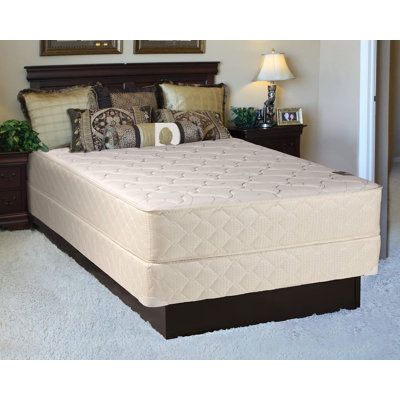 Alwyn Home Call 12'' Firm Innerspring Mattress and Bed Frame Box Spring