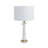 28" Moorestown Marble Table Lamp, White