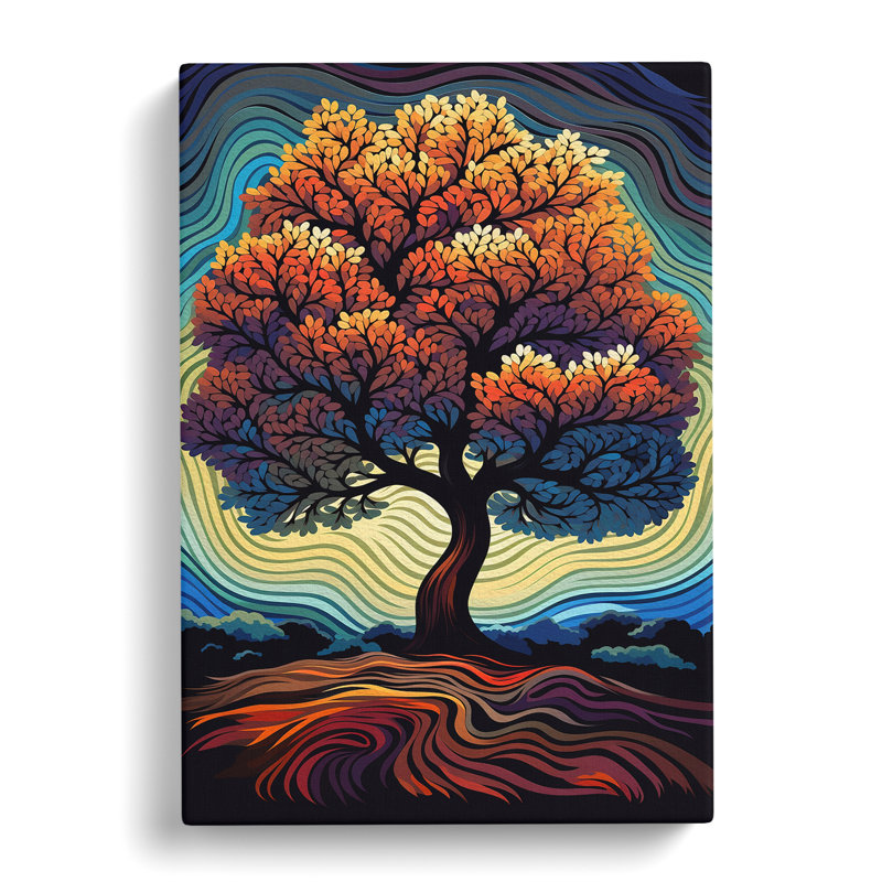 Oak Tree Op - Wrapped Canvas