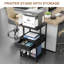 Multifunctional 3-Tier Kitchen Storage Rack with 1 Drawer and Lockable Wheels,31.5" Height Rolling Cart-933534505