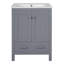 Meuble-lavabo de 48 pouces avec lavabo encastré intégré, armoire de rangement, portes à fermeture en douceur, tiroir divisé et tablette à double couche pour un rangement polyvalent-1031090143