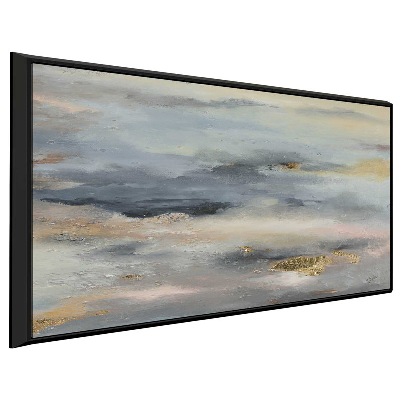 " A Light In The Dark ", 21.5" H x 33.5" W x 2" D, Black Floater Frame