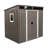 Outdoor Metal Storage Shed with Window and Transparent plate-113816592-116540400