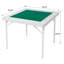 Table carrée pliante à cartes avec feutre vert, plateaux à puces et porte-gobelets pour 4 joueurs, table de poker et de Mahjong portable et durable