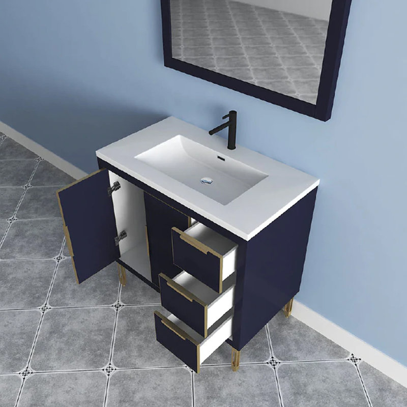 Meuble-lavabo simple 35 po