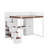Full Size Loft Bed With Storage Staircase,Built-In Dressing Table With Mirror And Drawer, Wardrobe & Cabinets, USB Charging Ports And Lights-2085528638