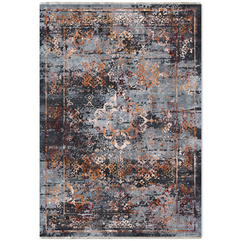Tapis rectangulaire Yanne avec envers antidérapant, Tapis de couloir 2 pi 8 po x 8 pi 3 po