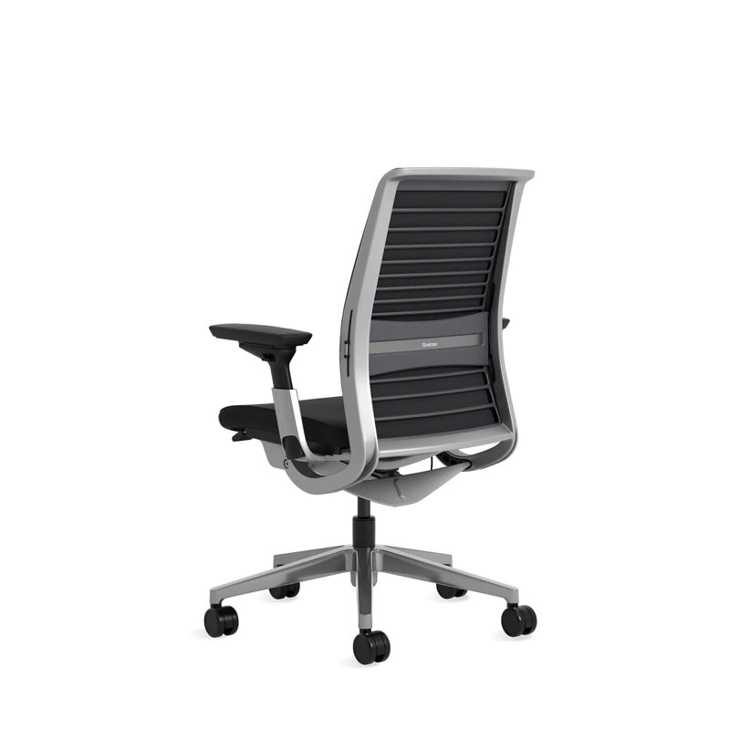 Think® Task Chair, Seagull, Hard Floor Casters, Onyx