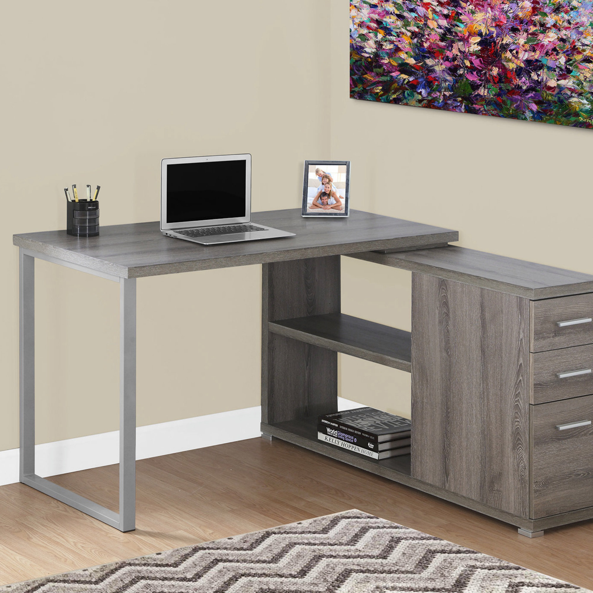 Ivy Bronx Computer Desk, Home Office, Corner, Left, Right Set-Up ...