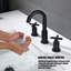 Robinet pour salle de bain à 2 poignées avec drain-88567517