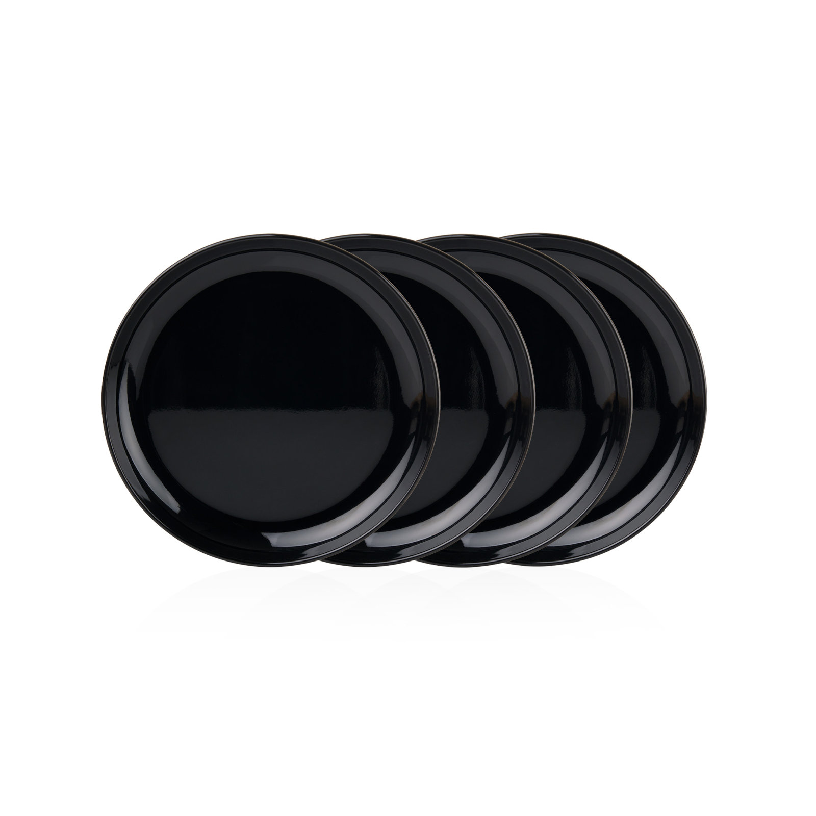 Marbella Melamine Stacking Salad Plate, Black
