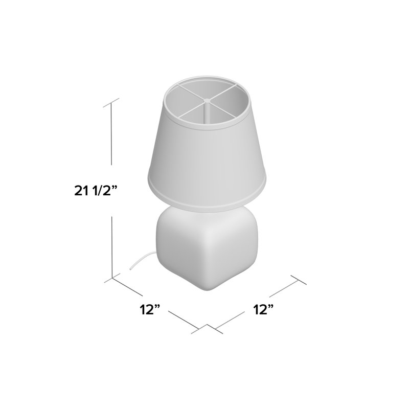 Ensemble de lampe de table en verre haute modern 12 po Musman