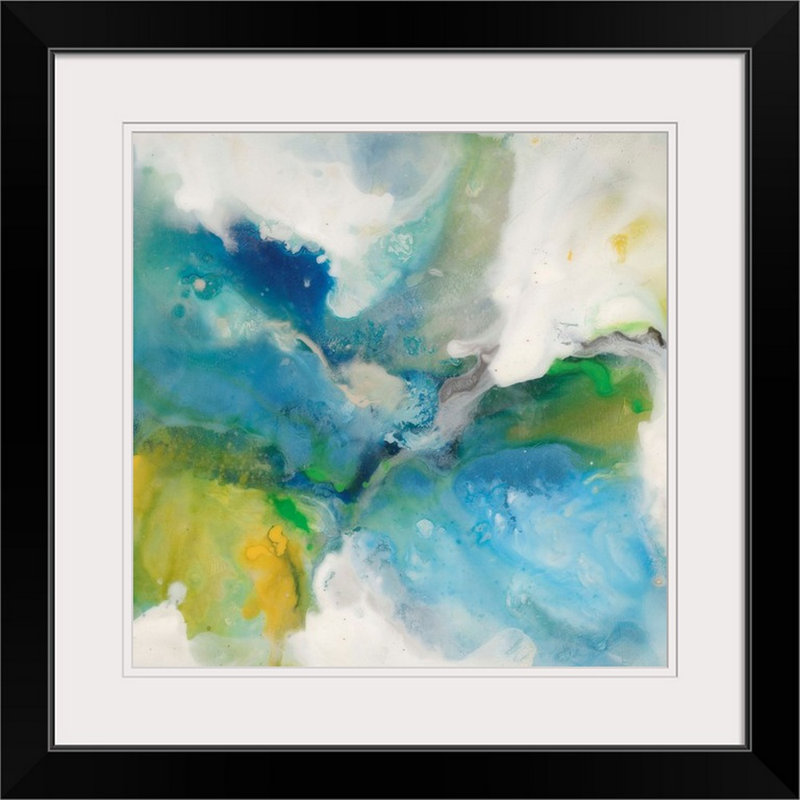 « i » joshua schicker,, reproduction d’art Green Ethos, Cadre noir, H 24 po x l 24 po x P 1 po
