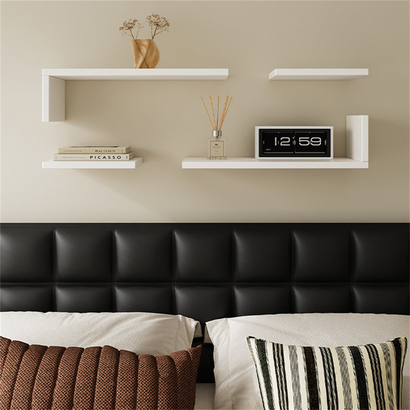 Solid Wood Floating Wall Shelf, 5.9" H x 19.68" W x 2" D