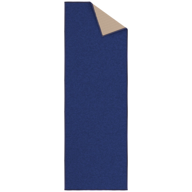 Emmy Navy Blue Indoor Runner Rug, Runner 1'8" x 4'5", Navy Blue