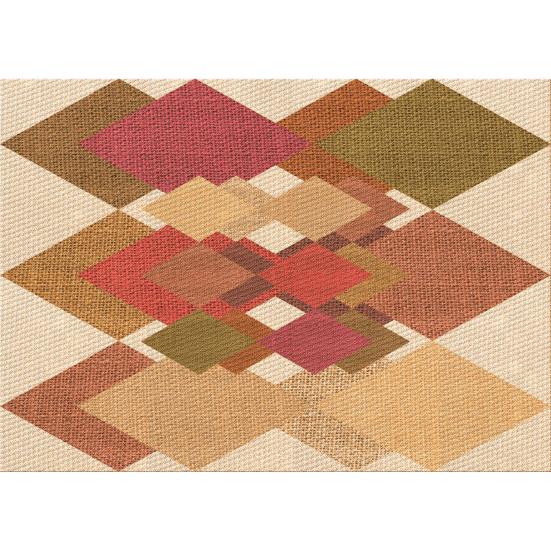 Geometric Indoor Rug, Rectangle 2' x 3'