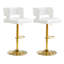 Tabouret de bar ajustable en similicuir-856067589