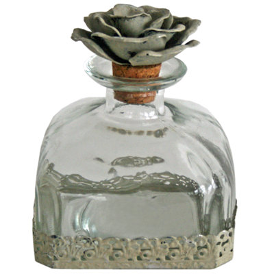 Nieto Cream Glass Decorative Bottle