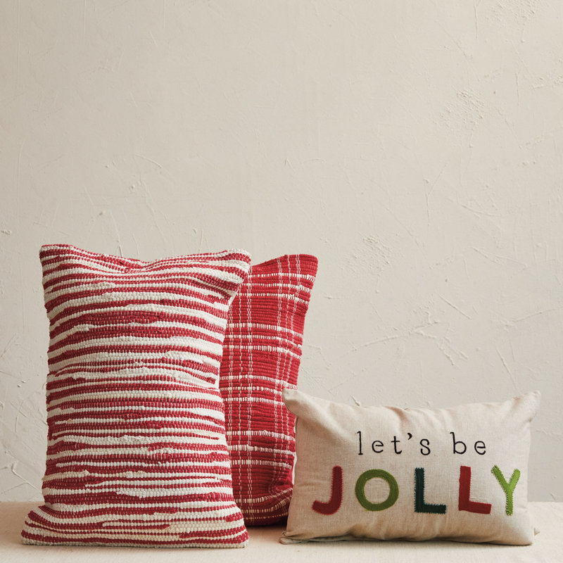 Cotton Lumbar Rectangular Pillow Cover & Insert